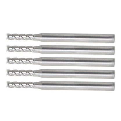 Solid Spare 5 PCS 3/32" 4 Flute 1-1/2" Overall Length 3/8" LOC Carbide End Mill