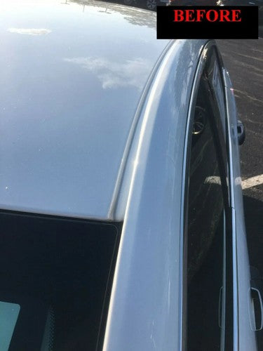 BLACK ROOF TOP DRIP TRIM MOLDING FIT 2005-2015 TOYOTA TACOMA DOUBLE CAB 2PCS