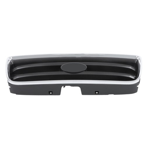 Solid Spare Front Bumper Upper Grille Chrome Shell w/ Insert For Subaru Forester 2003-2005