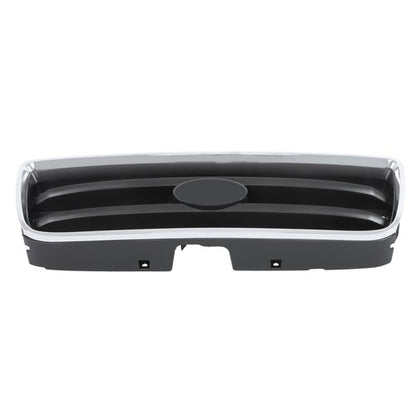 Solid Spare Front Bumper Upper Grille Chrome Shell w/ Insert For Subaru Forester 2003-2005