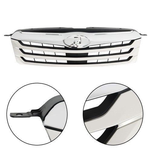 Solid Spare Silver Mesh New Front Grille Bumper Upper Plastic For Subaru Outback 2010-2012