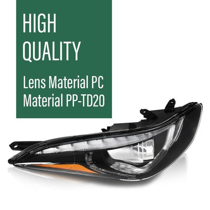 Solid Spare Fit For 14-16 Hyundai Elantra LED Projector Headlight Limited Right Passenger
