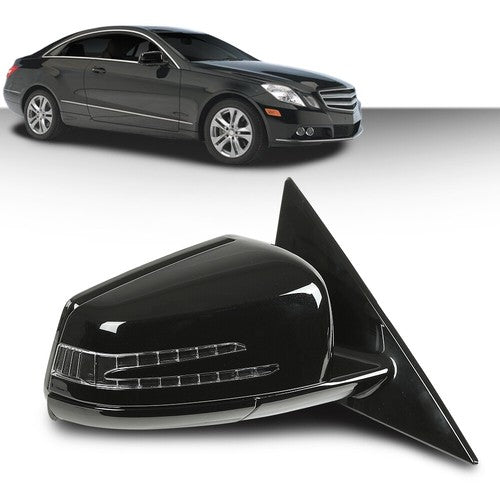 Solid Spare Black Right Passenger Side Mirror Fit For 10-17 Mercedes Coupe E350 E400 E550
