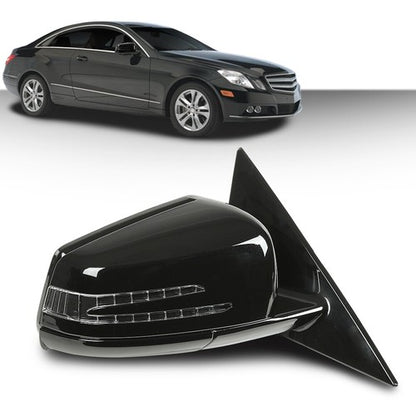 Solid Spare Black Right Passenger Side Mirror Fit For 10-17 Mercedes Coupe E350 E400 E550