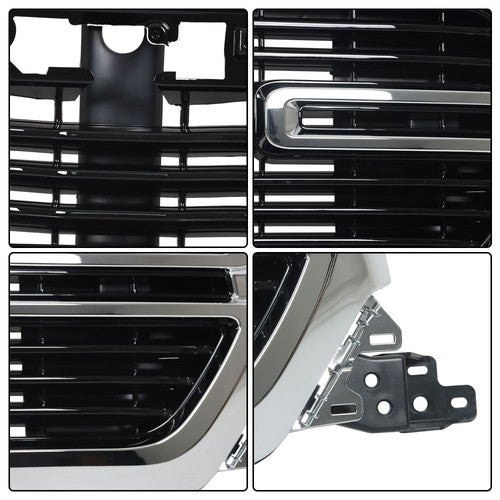 Solid Spare New Front Upper Center Mesh Assembly Grille Plastic For Dodge Ram 1500 2019-2022