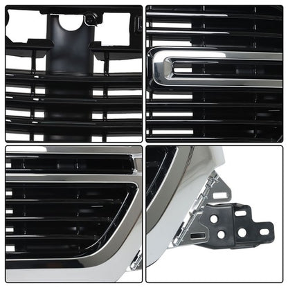 Solid Spare New Front Upper Center Mesh Assembly Grille Plastic For Dodge Ram 1500 2019-2022