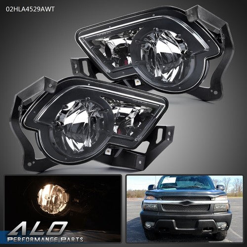 Solid Spare Fit For 02-06 Chevy Chevrolet Avalanche Pickup Truck Set of 2 Fog Lights Lamp