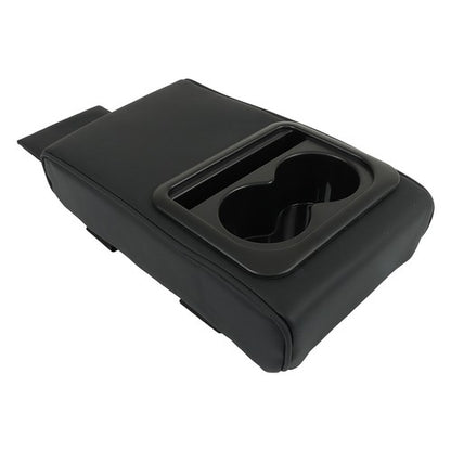 Solid Spare Center Console Armrest Pillow Storage Bag W/ Cup And Phone Holder For Most Cars