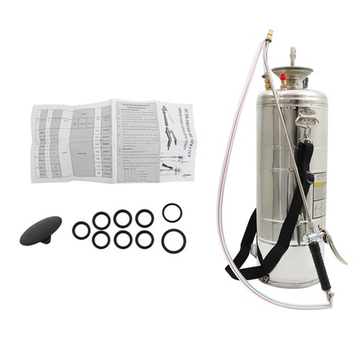 Solid Spare Stainless Steel Sprayer 3 Gallon Hand Pump Sprayer Lawn And Garden Cleaning