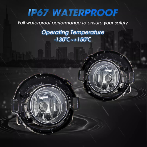 Fog Lights W/Bracket + Harness + Clip Fit Nissan Frontier 10-19 & Xterra 05-15