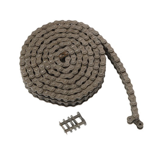 Solid Spare #50-2 Duplex Double Strand Roller Chain x 10 feet + 2 Connecting Links