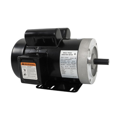 Solid Spare 5HP Electric Motor 3450RPM 56C Frame 5/8" Shaft 60HZ TEFC Single Phase 208-230V