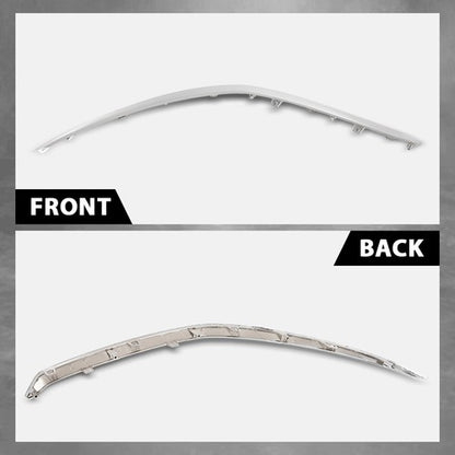 Solid Spare Fit For 2022-2024 Kia Forte Front Bumper Upper Grille Molding Trim Left+Right