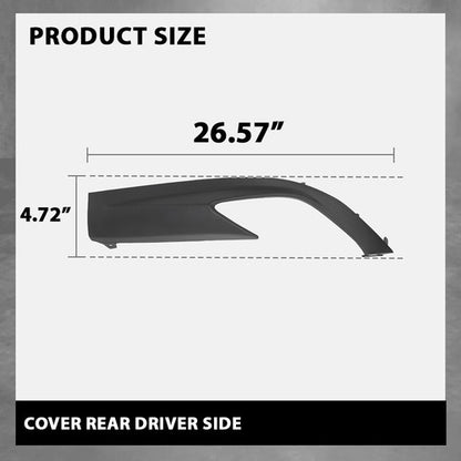 Solid Spare Valance Fit For 2016-2019 Lexus RX350 Lower Side Cover Rear Left Side LX1195106