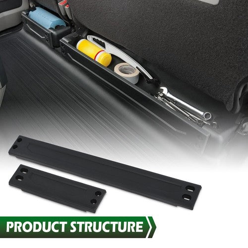 Solid Spare Fit For 2015-2022 Ford F-150 Crew&Super Cab Under Seat Cargo Storage Organizer