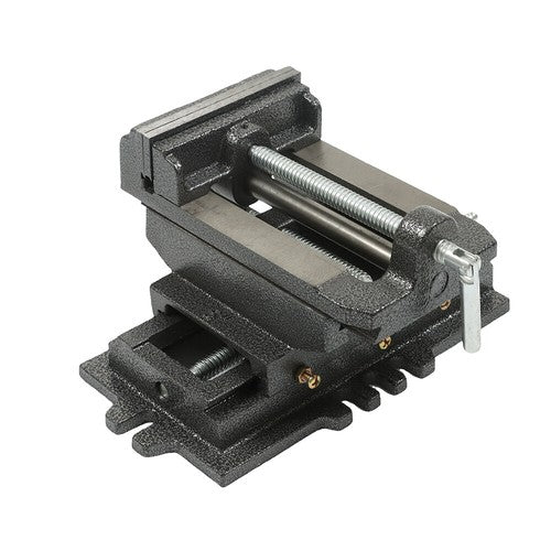 Solid Spare 5 Inch Cross Press Vise Slide Vice For Duty Sliding Drill Shop Grip Tools Heavy