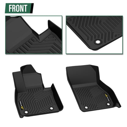 Solid Spare TPE Floor Mats Fit For 2016-2022 BMW X1 F48 All Weather Protection Liners