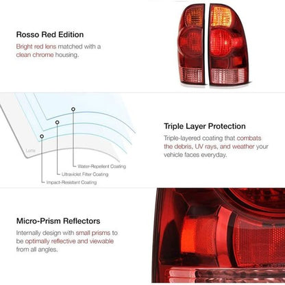 Solid Spare Taillights For Toyota Tacoma 2005-2015 Tail Light Replacement Lamp Single Right