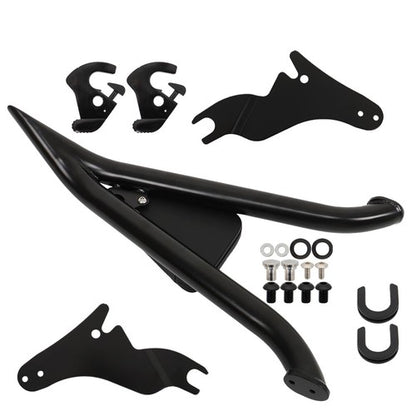 Solid Spare For CVO Road Glide Road King Street Glide Black 22 Inch Backrest Sissy Bar NEW