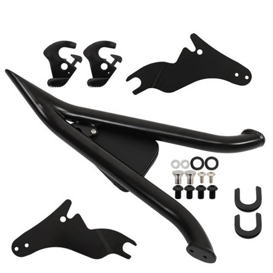 Solid Spare For CVO Road Glide Road King Street Glide Black 22 Inch Backrest Sissy Bar NEW