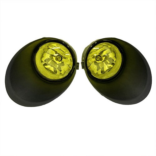 Fit 2007 2008 2009 2010-2013 Toyota Tundra Bumper Yellow Lens Fog Lights Pair