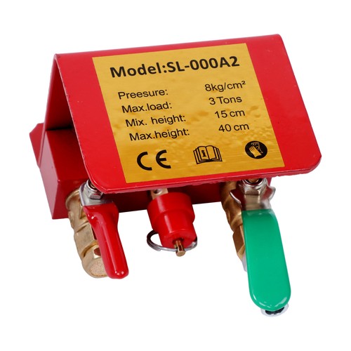 Solid Spare Red Triple Bag Air Jack 3 Ton/6600 lb Pneumatic Jack for Car SUV Lifting