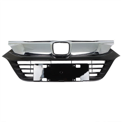 Solid Spare Fit For Honda HRV HR-V 2019 2020 2021 Plastic Front Bumper Chrome Grille Grill