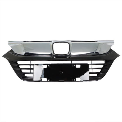 Solid Spare Fit For Honda HRV HR-V 2019 2020 2021 Plastic Front Bumper Chrome Grille Grill