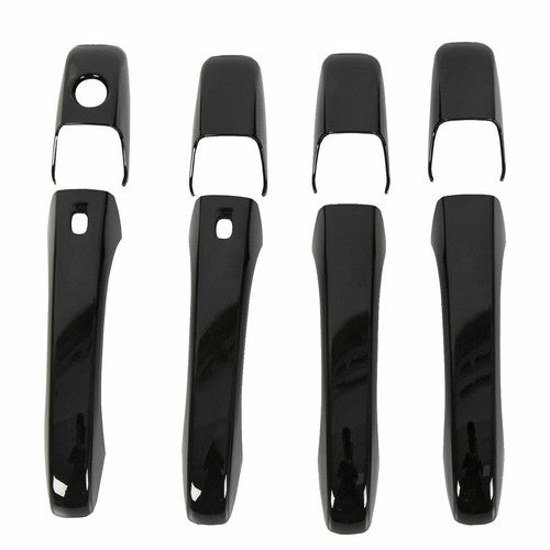 Solid Spare Glossy Black Door Handle Cover Set For Jeep Grand Cherokee/Dodge Durango 2011+