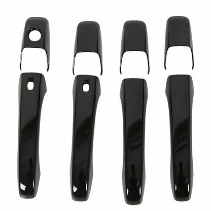 Solid Spare Glossy Black Door Handle Cover Set For Jeep Grand Cherokee/Dodge Durango 2011+
