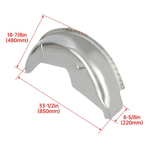 Solid Spare For 040401DS Mini Tubs For 67-69 Chevy Camaro / Pontiac Firebird, Pair (LH+RH)
