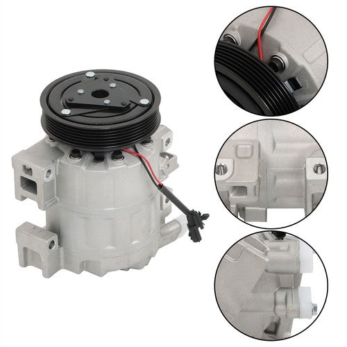 Solid Spare Fit For Nissan Altima Sentra 2007-2012 Aluminum AC Compressor w/Clutch 6512503