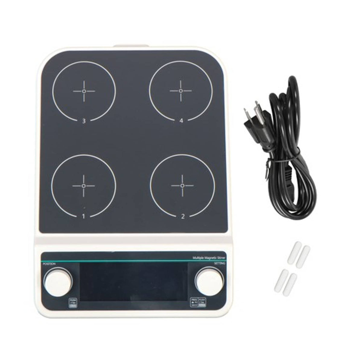 Solid Spare Multi-position Magnetic Stirrer 4 Position with 4*500ml Volume Speed 50-1200rpm