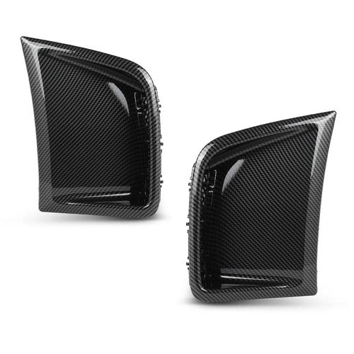 Solid Spare Carbon Look Front Bumper Side Air Vent Fit For 08-14 Subaru Impreza WRX STI