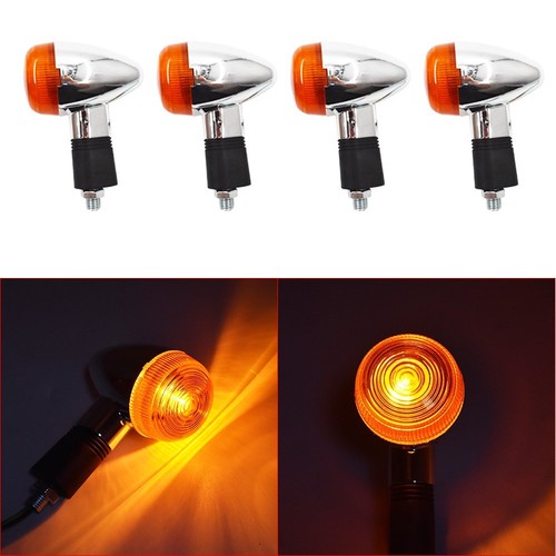 Solid Spare 4X Motorcycle LED Turn Signal Blinker Indicator Lights For Honda Suzuki Yamaha