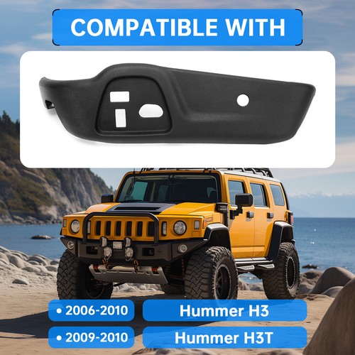 Solid Spare Front Driver Side Power Seat Outer Switch Trim Panel For 2006-2010 Hummer H3/H3T