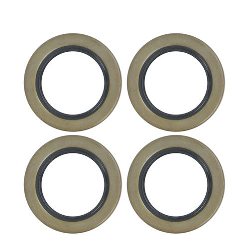 Solid Spare For 5200-6000lbs Spindle w/ Bearings 2 Sets 6 on 5.5" Galvanized Trailer Hub Kit