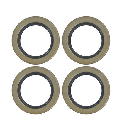 Solid Spare For 5200-6000lbs Spindle w/ Bearings 2 Sets 6 on 5.5" Galvanized Trailer Hub Kit