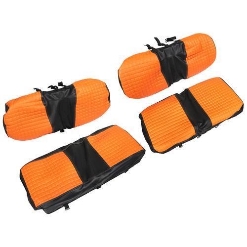 Solid Spare 4Pcs Front & Rear Fits For Yamaha Drive/Drive 2 2007-UP Seat Covers Golf Cart