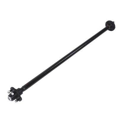 Solid Spare 4 lug-4' 2K 2000lbs Trailer Axle 56.5' Hub Face 46.5' Spring Center with U-Bolt