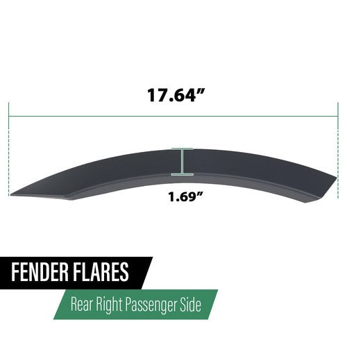 Solid Spare Rear Right Wheel Front Arch Door Molding Fit For 17-2023 Land Rover Discovery 5
