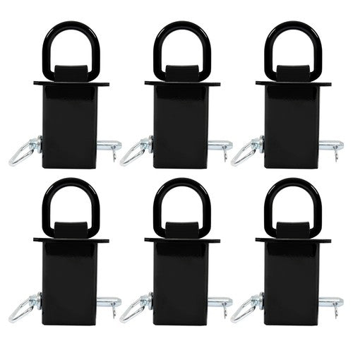 Solid Spare 6 Pack Stake Pocket D-Ring Tie Downs Utility for Flatbed Trucks and Trailer