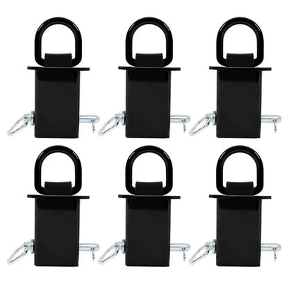 Solid Spare 6 Pack Stake Pocket D-Ring Tie Downs Utility for Flatbed Trucks and Trailer
