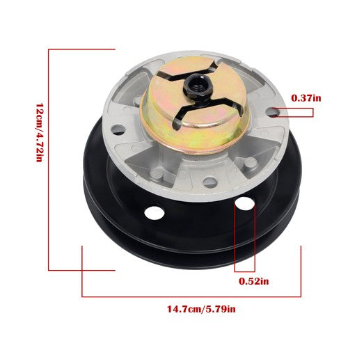 Solid Spare AM121342 AM115720 AM116065 3x Spindle Assembly w/Pulley For John Deere AM115528