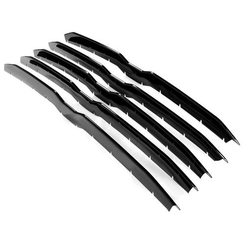 Solid Spare Gloss Black Grille Cover Insert Grill Overlay Trim For 2019-2023 Dodge Ram 1500