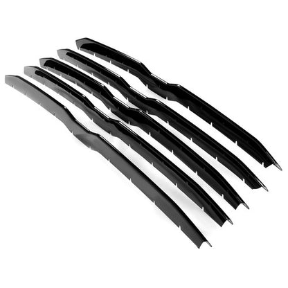 Solid Spare Gloss Black Grille Cover Insert Grill Overlay Trim For 2019-2023 Dodge Ram 1500