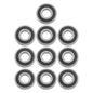 Solid Spare 10Pcs 6306-2RS Deep Groove Ball Bearings 30mm Inner Dia 72mm OD 19mm Bore Sealed