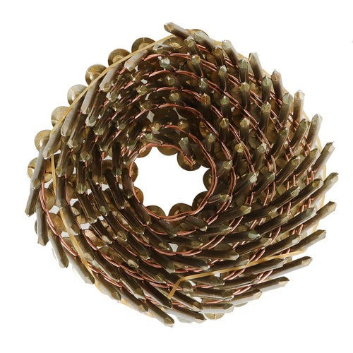 Solid Spare 7200Pcs 1-3/4" × 0.12" 15 Degree Coil Roofing Nail 3/8" Head Diameter Galvanized