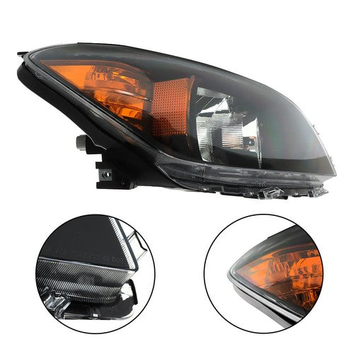 Solid Spare Left+Right Side Black Halogen Headlight Headlamp For Toyota RAV4 2006 2007 2008