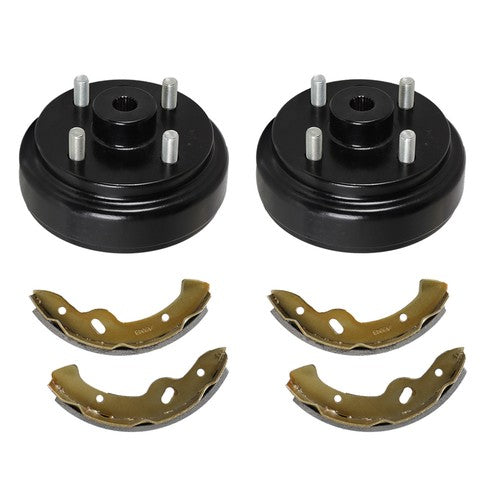 Solid Spare Rear Brake hub Drums Brake Shoe Kit For EZGO TXT Electric Golf Cart 96+ 70795G01
